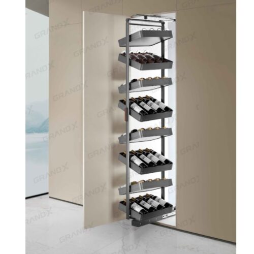 tu ruou vang xoay 8 tang grandx titanium xw.600t