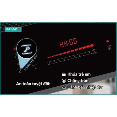 Bếp từ Grandx GX IH658SE 4 dieu khien bep tu grandx gx ih658se